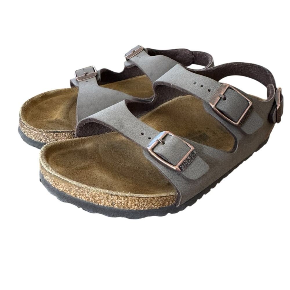 Birkenstock Kids Roma Sandals Mocha Birkibuc Size 32 Lightweight 1/1.5 US
